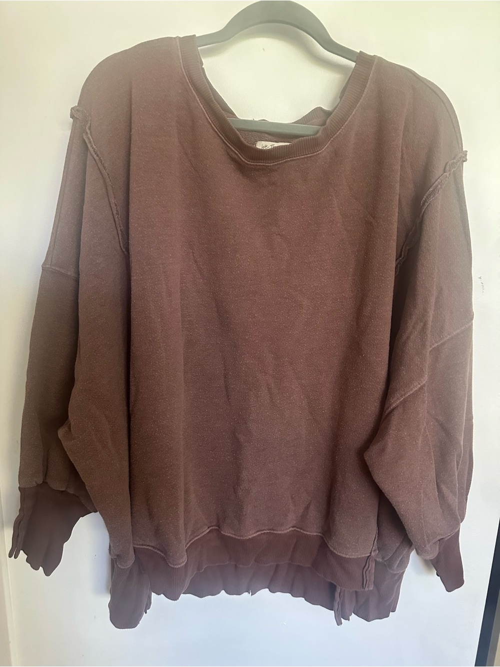 Free people - Camden sweatshirt - chocolate love